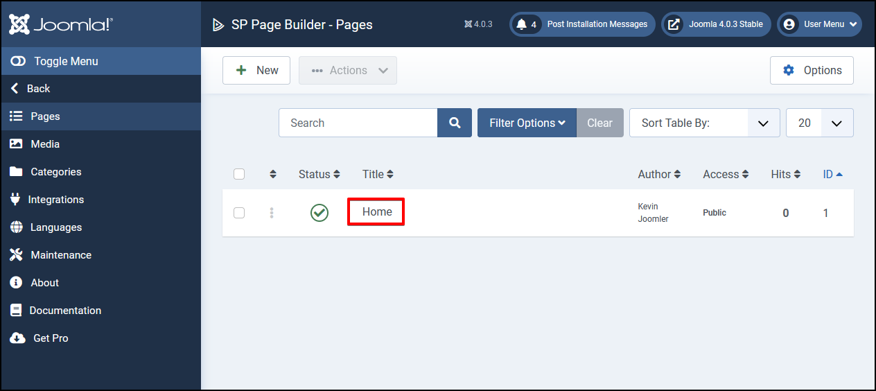 SP Page Builder - Pages - Home